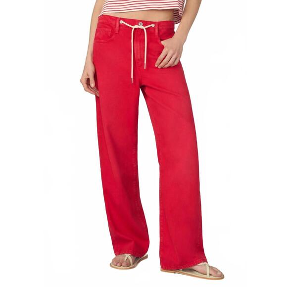 NEW JOE'S JEANS ryan low slung baggy jean in cherry red